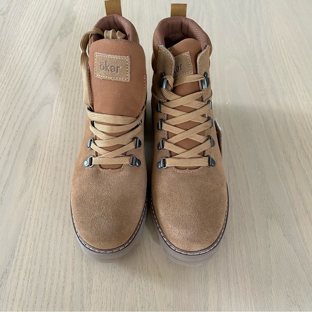 Oker Rachel Boots Chestnut Suede Women’s 9 BNIB